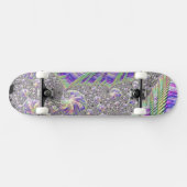 Groovy Trippy Funky Psychedelic Fractal Art Persoonlijk Skateboard (Horizontaal)