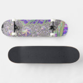 Groovy Trippy Funky Psychedelic Fractal Art Persoonlijk Skateboard (Horizontaal)