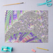 Groovy Trippy Funky Psychedelic Fractal Art Tissuepapier (Craft)
