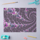 Groovy Trippy Funky Psychedelic Spiral Fractal Art Tissuepapier (Craft)