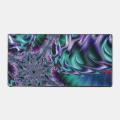Groovy Trippy Funky Psychedelische Fractale Kunst Bureaumat (Voorkant)