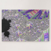 Groovy Trippy Funky Psychedelische Fractale Kunst Legpuzzel (Horizontaal)