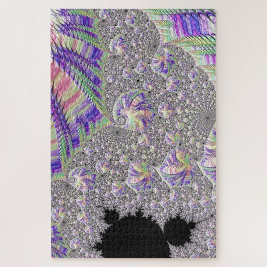 Groovy Trippy Funky Psychedelische Fractale Kunst Legpuzzel (Verticaal)