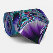 Groovy Trippy Funky Psychedelische Fractale Kunst Stropdas (Opgerold)