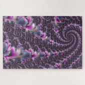 Groovy Trippy Funky Psychedelische Spiraal Fractal Legpuzzel (Horizontaal)