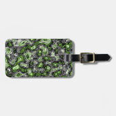 Groovy Trippy Grungy Funky Abstract Agender Pride Bagagelabel (Voorkant horizontaal)