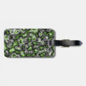 Groovy Trippy Grungy Funky Abstract Agender Pride Bagagelabel (Achterkant horizontaal)
