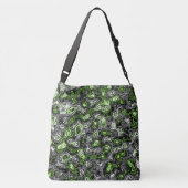 Groovy Trippy Grungy Funky Abstract Agender Pride Crossbody Tas (Achterkant)