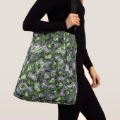 Groovy Trippy Grungy Funky Abstract Agender Pride Crossbody Tas (Dichtbij)