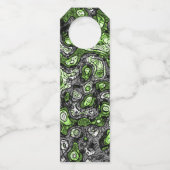 Groovy Trippy Grungy Funky Abstract Agender Pride Flessenhanger (Achterkant)