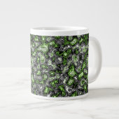 Groovy Trippy Grungy Funky Abstract Agender Pride Grote Koffiekop (Voorkant rechts)