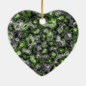 Groovy Trippy Grungy Funky Abstract Agender Pride Keramisch Ornament (Achterkant)