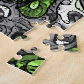 Groovy Trippy Grungy Funky Abstract Agender Pride Legpuzzel (Zijkant)