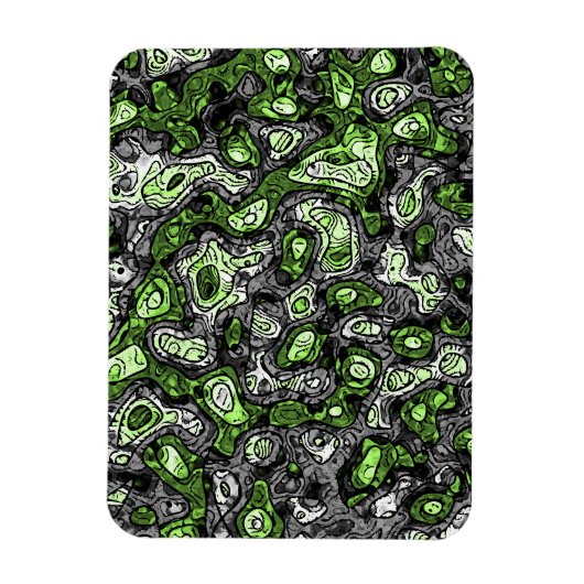 Groovy Trippy Grungy Funky Abstract Agender Pride Magneet (Verticaal)