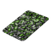 Groovy Trippy Grungy Funky Abstract Agender Pride Magneet (Linkerzijde)