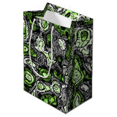 Groovy Trippy Grungy Funky Abstract Agender Pride Medium Cadeauzakje (Voorkant Gekanteld)