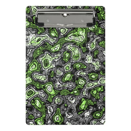 Groovy Trippy Grungy Funky Abstract Agender Pride Mini Klembord (Voorkant)