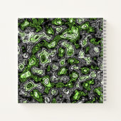 Groovy Trippy Grungy Funky Abstract Agender Pride Notitieboek (Achterkant)