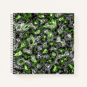 Groovy Trippy Grungy Funky Abstract Agender Pride Notitieboek