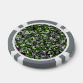 Groovy Trippy Grungy Funky Abstract Agender Pride Poker Chips (Enkel)