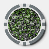 Groovy Trippy Grungy Funky Abstract Agender Pride Poker Chips (Voorkant)
