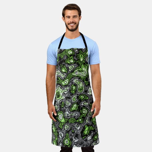 Groovy Trippy Grungy Funky Abstract Agender Pride Schort (Gedragen)