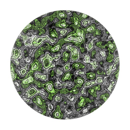 Groovy Trippy Grungy Funky Abstract Agender Pride Snijplank (Voorkant)