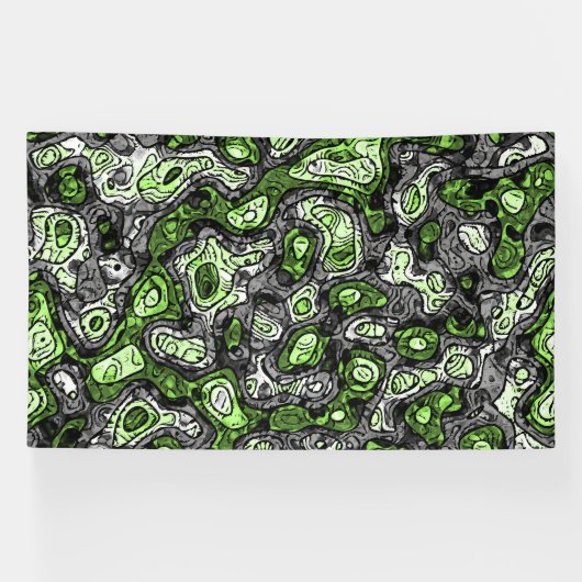 Groovy Trippy Grungy Funky Abstract Agender Pride Spandoek (Horizontaal)