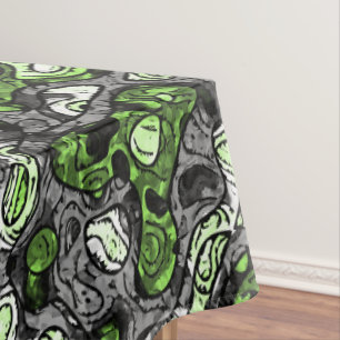 Groovy Trippy Grungy Funky Abstract Agender Pride Tafelkleed