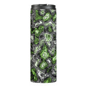 Groovy Trippy Grungy Funky Abstract Agender Pride Thermosbeker (Achterkant)