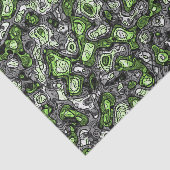 Groovy Trippy Grungy Funky Abstract Agender Pride Tissuepapier (Detail)