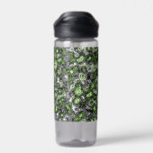 Groovy Trippy Grungy Funky Abstract Agender Pride Waterfles (Achterkant)