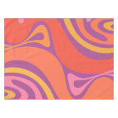 Groovy Trippy Retro Aesthetisch Abstract kleurrijk Tafelkleed (Voorkant (Horizontaal))