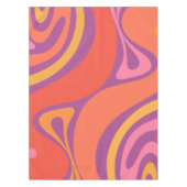 Groovy Trippy Retro Aesthetisch Abstract kleurrijk Tafelkleed (Voorkant)