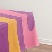 Groovy Trippy Retro Aesthetisch Abstract kleurrijk Tafelkleed (Voorbeeld)