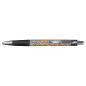 Groovy Trippy Slingerige Quirky Panseksuele Trots Pen (Achterkant)