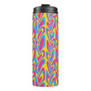 Groovy Trippy Slingerige Quirky Panseksuele Trots  Thermosbeker