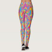 Groovy Trippy Squigggly Quirky Pansexual Pride Leggings (Achterkant)