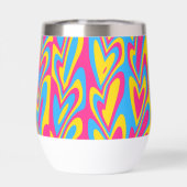 Groovy Trippy Squiggly Quirky Panseksuele Trots (Achterkant)