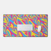 Groovy Trippy Squiggly Quirky Panseksuele Trots Bureaumat (Keyboard & Muis)