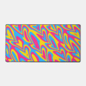 Groovy Trippy Squiggly Quirky Panseksuele Trots Bureaumat (Voorkant)