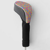 Groovy Trippy Squiggly Quirky Panseksuele Trots  Golfheadcover (Schuin)