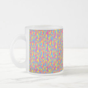 Groovy Trippy Squiggly Quirky Panseksuele Trots  Matglas Koffiemok
