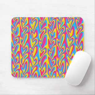 Groovy Trippy Squiggly Quirky Panseksuele Trots  Muismat