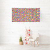 Groovy Trippy Squiggly Quirky Panseksuele Trots Spandoek (Insitu)
