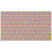 Groovy Trippy Squiggly Quirky Panseksuele Trots Tafelkleed (Voorkant (Horizontaal))
