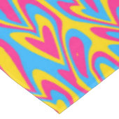 Groovy Trippy Squiggly Quirky Panseksuele Trots Tafelkleed (Gekanteld)