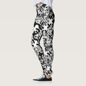 Groovy Trippy Truchet Tegels Leggings (Links)