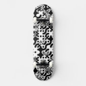 Groovy Trippy Truchet Tegels Persoonlijk Skateboard (Voorkant)