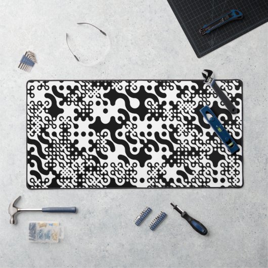 Groovy Trippy Truchet Tiles Bureaumat (Werkstation)